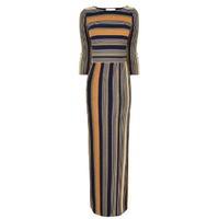 PATRIZIA PEPE Shiny Striped Jersey Dress
