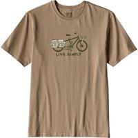 Patagonia Mens Live Simply Cargo Bike T-Shirt - Khaki