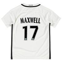 Paris Saint-Germain Third Shirt 2016-17 - Kids with Maxwell 17 printin, White