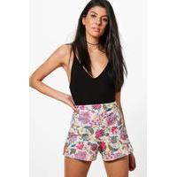 paisley floral shorts multi