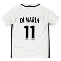 Paris Saint-Germain Third Shirt 2016-17 - Kids with Di Maria 11 printi, White