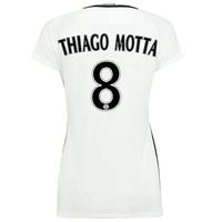 Paris Saint-Germain Third Shirt 2016-17 - Womens with Thiago Motta 8 p, White