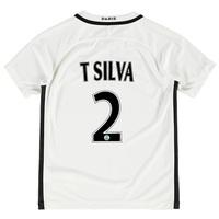 Paris Saint-Germain Third Shirt 2016-17 - Kids with Silva 2 printing, White