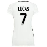 Paris Saint-Germain Third Shirt 2016-17 - Womens with Lucas 7 printing, White