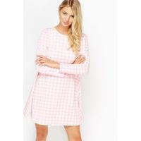 pastel houndstooth tent dress