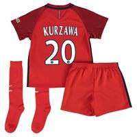 Paris Saint-Germain Away Kit 2016-17 - Little Kids with Kurzawa 20 pri, Red