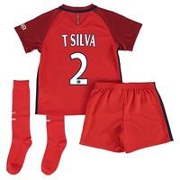 Paris Saint-Germain Away Kit 2016-17 - Little Kids with Silva 2 printi, Red