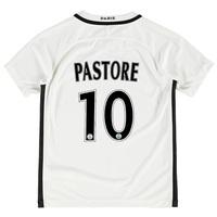 Paris Saint-Germain Third Shirt 2016-17 - Kids with Pastore 10 printin, White