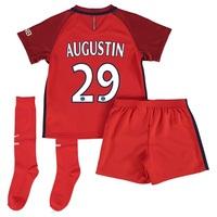 Paris Saint-Germain Away Kit 2016-17 - Little Kids with Augustin 29 pr, Red