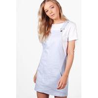 Pastel Denim Pinafore Dress - cornflower