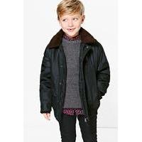 Padded Winter Collar Jacket - black