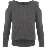 Payton Off Shoulder Jumper - Grey