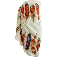 Palme Beige Sarong Long Prints women\'s Cover-ups in BEIGE