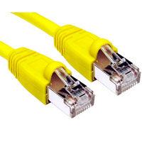 Patch Lead RJ45 Shielded CAT6 0.5m Yellow