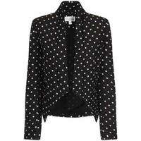 Paper Dolls Polka Dot Drape Embossed Blazer women\'s Jacket in Multicolour