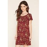 Paisley Print Shift Dress