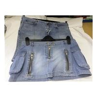 Pair of denim mini skirts-12 M&S Marks & Spencer - Size: 12 - Blue - Mini skirt