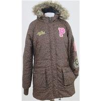 Paul\'s Boutique, size S brown & black quilted coat