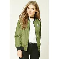 Patch Graphic Bomber Jacket