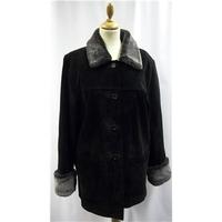 Paul Berman - Size: 14 - Black - Suede - Jacket /coat