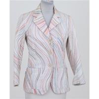 paul smith size 14 white multi coloured striped jacket
