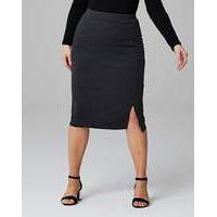 Pack of 2 Side Split Jersey Midi Skirt