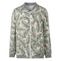 palm print bomber jacket