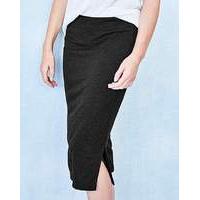 pack of 2 side split jersey midi skirt