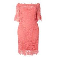 paper dolls lace bardot dress pink