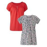 pack of 2 short sleeve gypsy tops