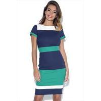 Paper Dolls Tri Colour Panel Dress