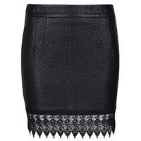 PATRIZIA PEPE Gonna Leather Skirt