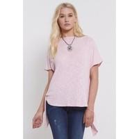 Pam Fishtail Hi Lo Hem Batwing T Shirt