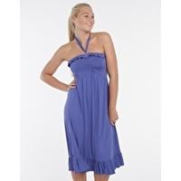 Paradise Jersey Halter Dress - Blue