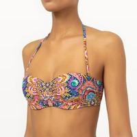 Paisley Print Bikini Top