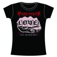 papa roach womens love short sleeve t shirt black size 14 manufacturer