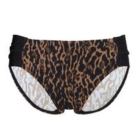 Panache Savannah, Animal Print Panache Savannah Gathered Bikini Bottoms