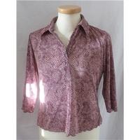 PATTERNED TOP AMARANTO - Size: 14 - Purple - Short sleeved shirt