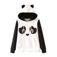 Panda Pullover Hoodie - Size: S