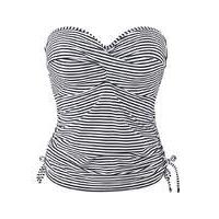 Panache Swim Anya Stripe Bandeau Tankini