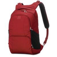 pacsafe metrosafe ls450 anti theft backpack 25l vintage red