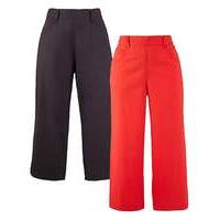 Pack Of 2 Crop Trousers