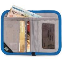 pacsafe rfidsafe v50 anti theft rfid blocking compact wallet blue
