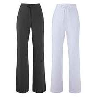 Pack 2 Straight Leg Trousers - Short