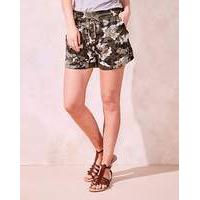 Pack of Two Print & Plain Shorts