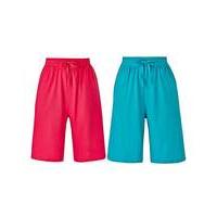 Pack of Two Pull On Stretch JerseyShorts