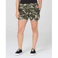 Pack of Two Print & Plain Shorts