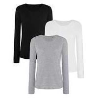 Pack of 3 Long Sleeve Jersey Tops