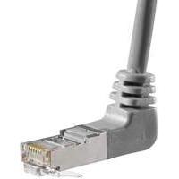 Patch Cord Rj45 Cat.5e F/utp Angled Up Grey- 0.70 M Full Copper