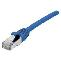 Patch Cord Rj45 Cat.6a S/ftp Lszh Snagless Blue- 0.50 M Full Copper